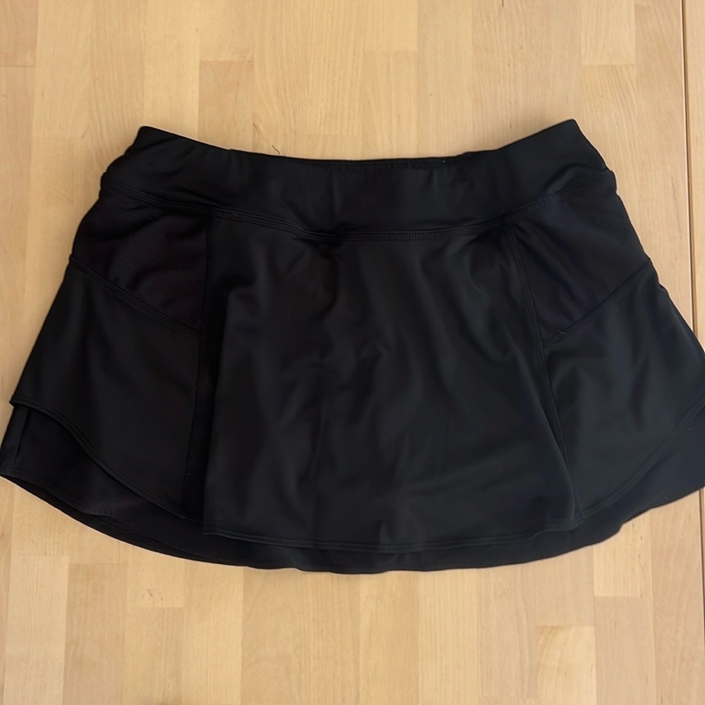 Athleta black tennis skort suze M